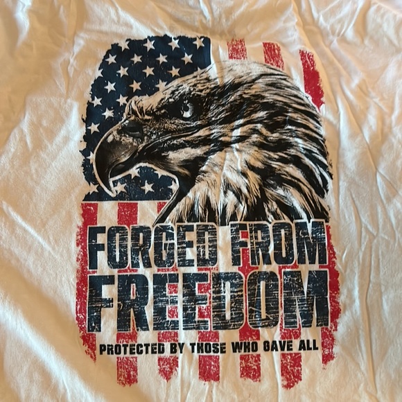 Til Valhalla Project Apparel Company (TVP), 4XL, White, Patriotic, T-Shirt. - Picture 5 of 6